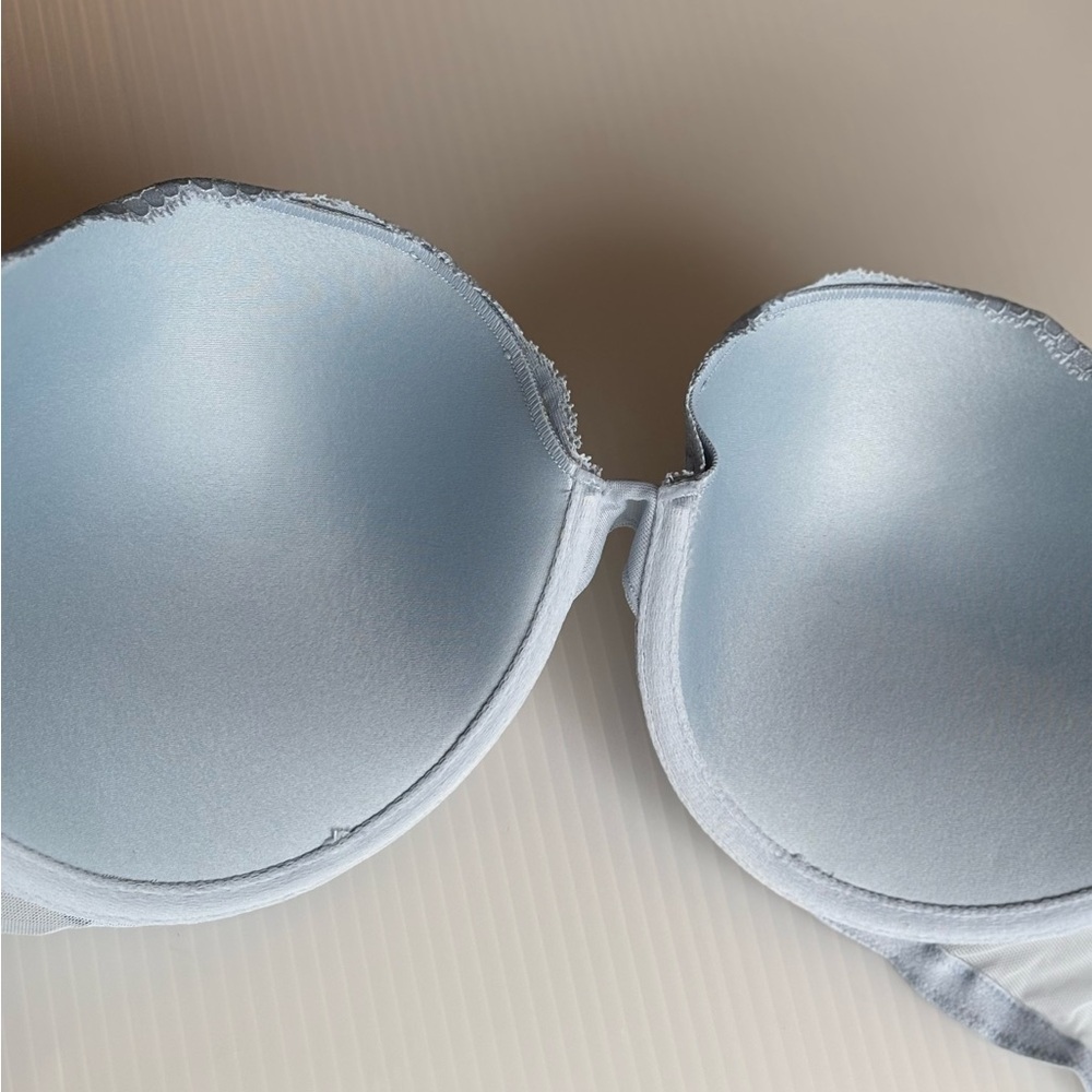 Victoria's Secret Bra 40C Sexy Tee Posey Blue Lace Push-Up Convertible St… - Picture 5 of 13